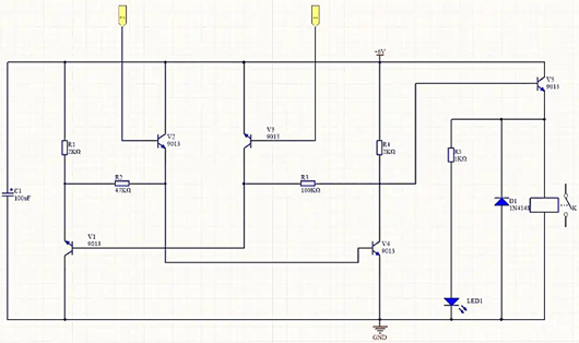 觸摸開關(guān)電路圖
